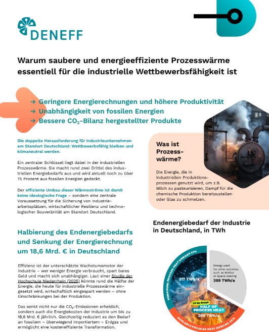 Two Pager: Prozesswärme
