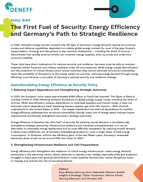 Policy Paper: Energiesicherheit